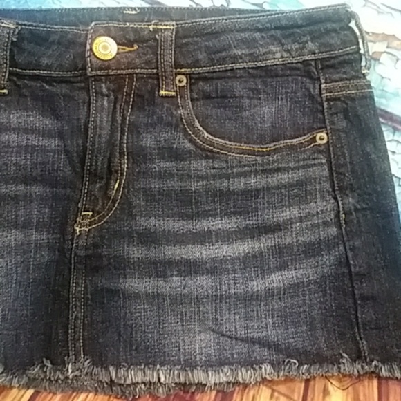 American Eagle's Outfitters blue jean skirt 6 - Picture 3 of 6